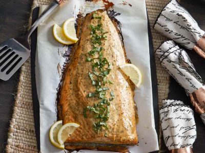 baked-salmon-with-honey-mustard -